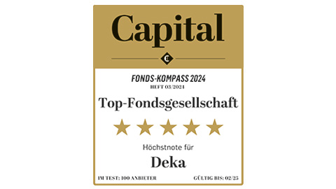 Award signet of the Capital Fund Compass 2024 with five stars