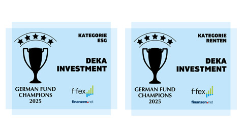 Signet of the German Fund Champions 2025 in the categories Bonds and ESG