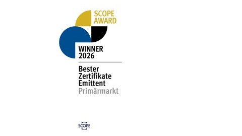Signet of the Scope Awards 2026 for the best certificate issuer in the primary market