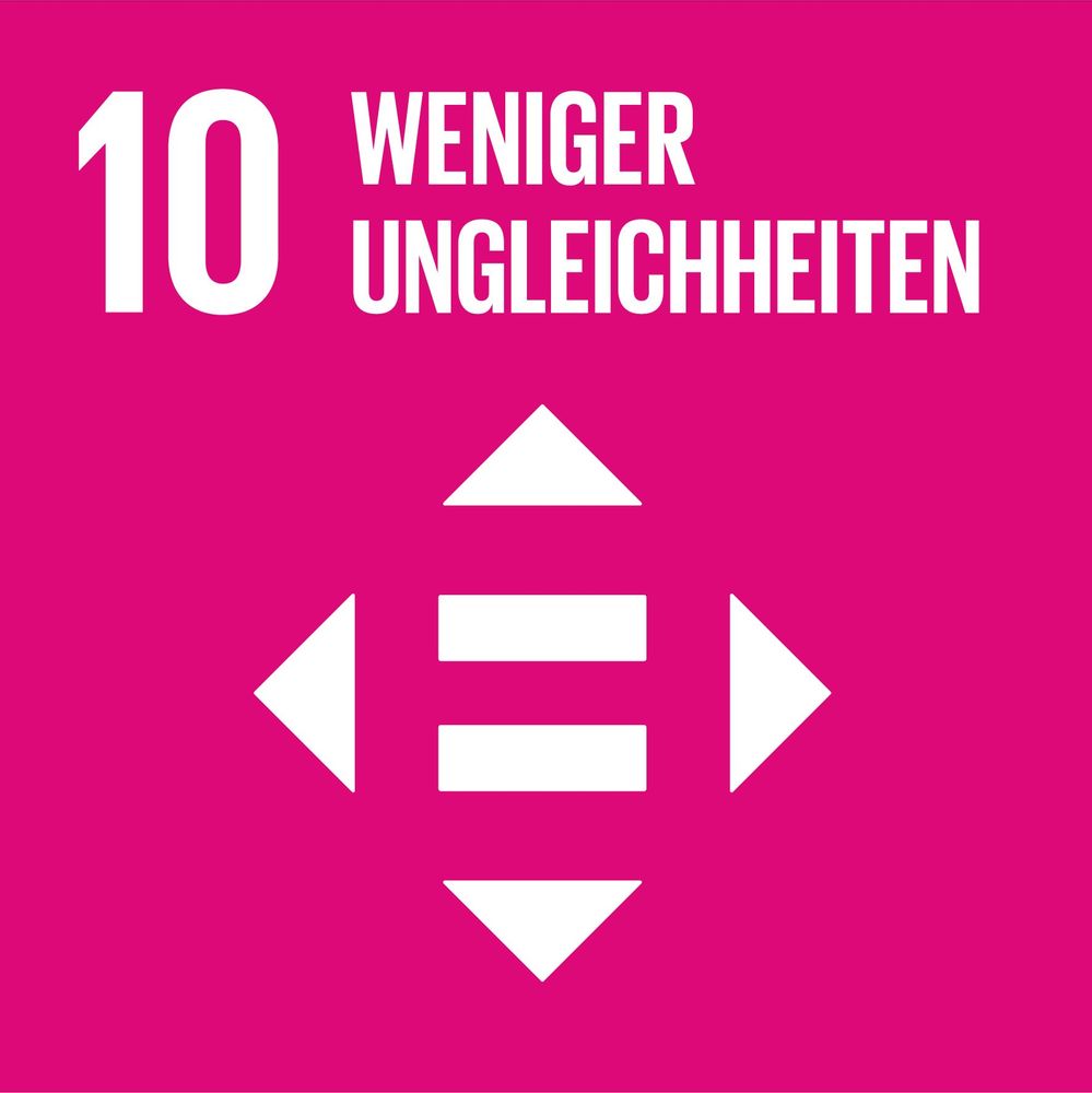 Icon UN-Nachhaltigkeitsziel 10. Weniger Ungleichheiten